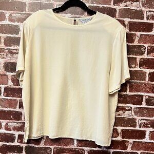 The Work Connection | 100% Silk Button-Down Shirt